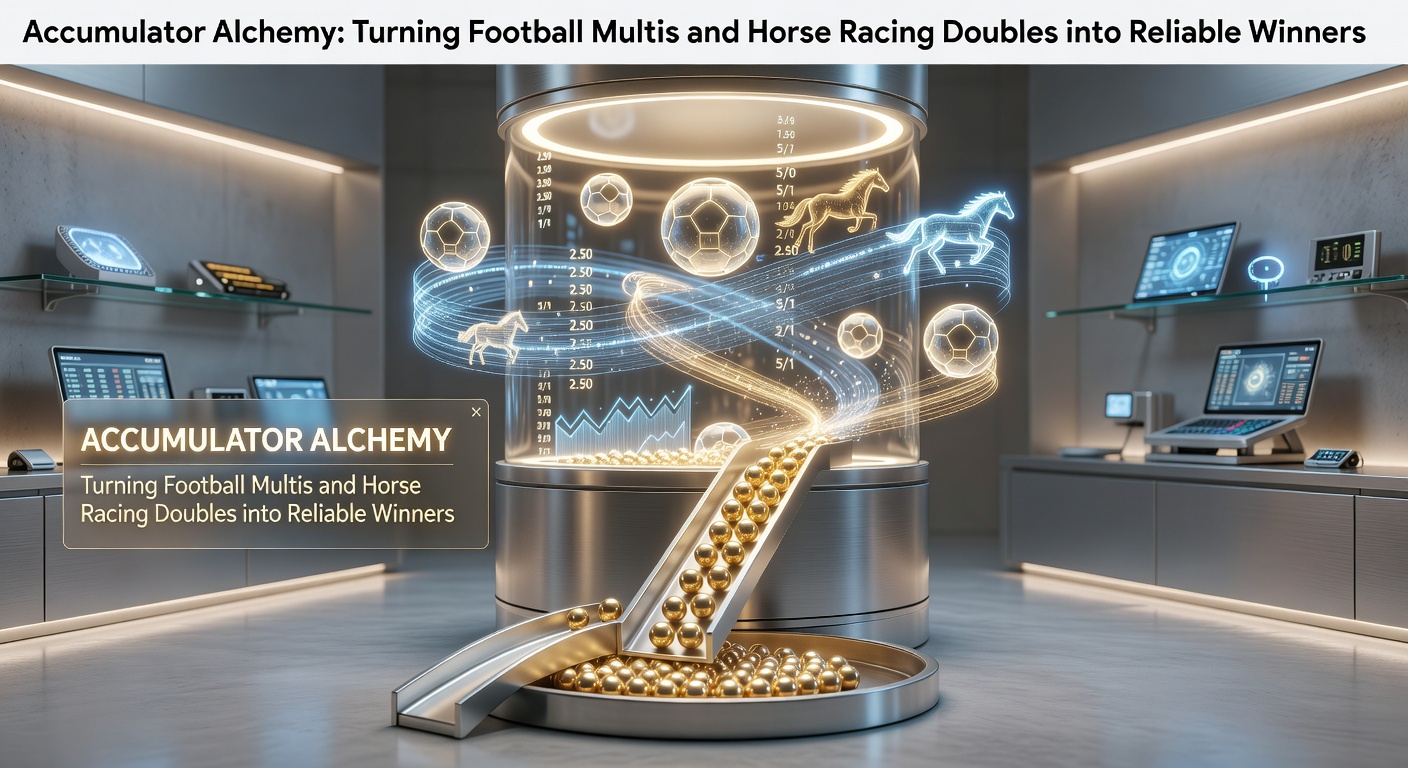 Vibrant stadium crowd cheering during a football match with overlaid betting slips showing multi-leg accumulators