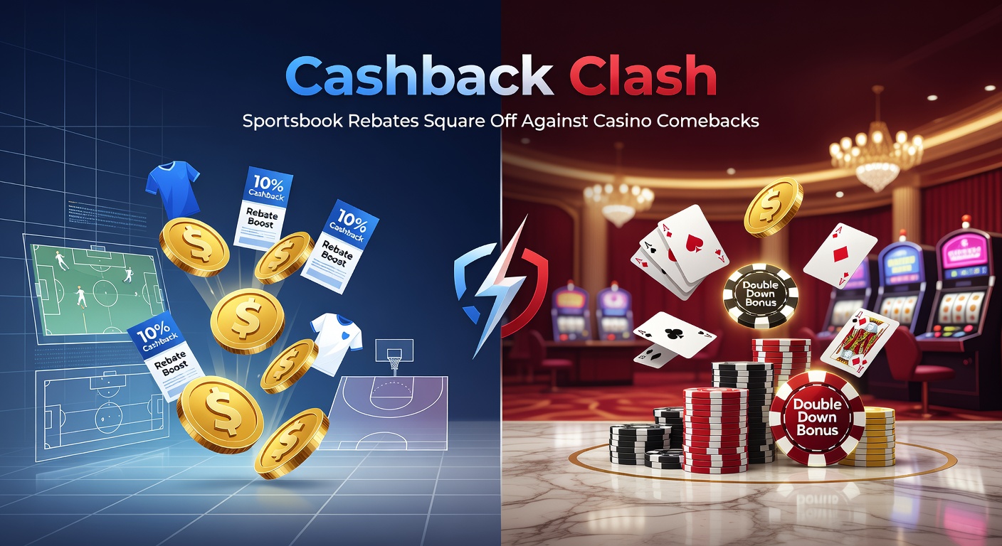 Infographic comparing sportsbook weekly rebates and casino VIP comeback offers, featuring charts on retention rates and payout structures