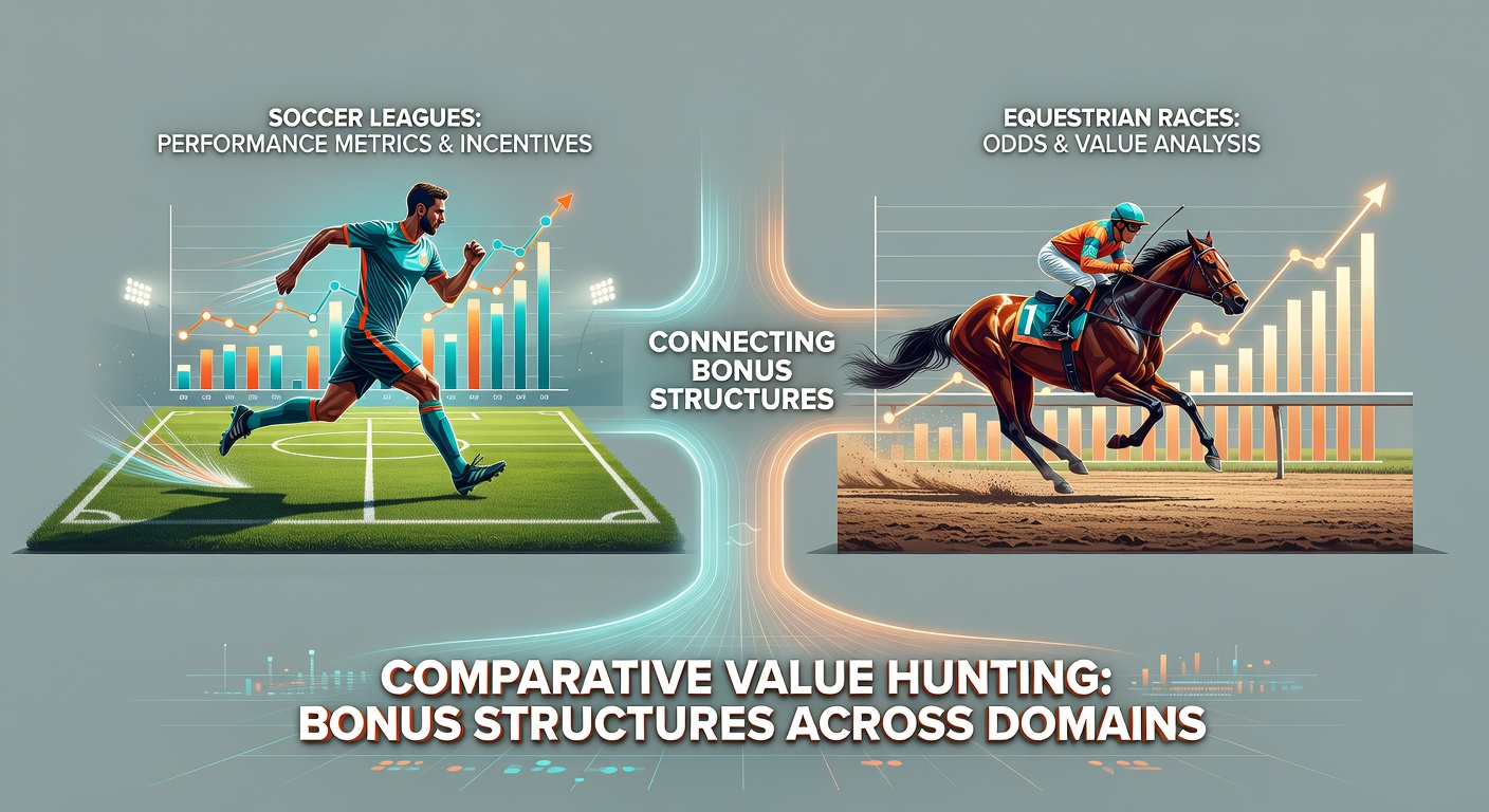Soccer and horse racing betting platforms displaying bonus offers alongside odds comparison tools