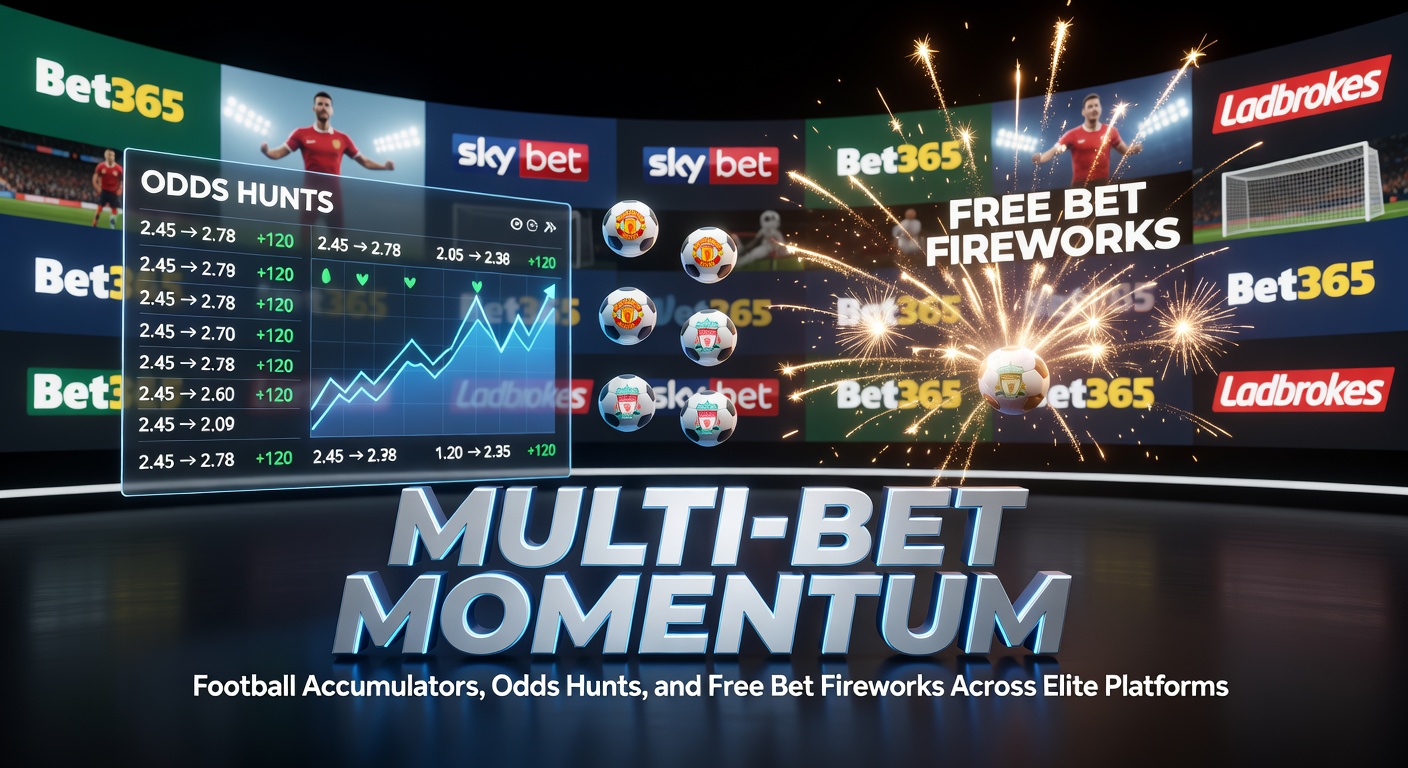 Dynamic screenshot of odds comparison tool highlighting value discrepancies across betting sites for a Premier League match accumulator